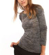 ALTERNATIVE APPAREL LADIES LONG SLEEVE BURNOUT TEE