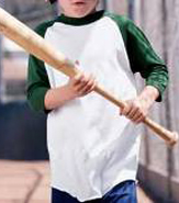 AUGUSTA YOUTH RAGLAN SLEEVE BASEBALL JERSEY