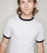 AMERICAN APPAREL FINE JERSEY RINGER TEE