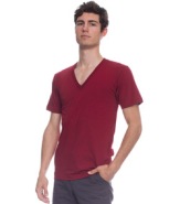 AMERICAN APPAREL FINE JERSEY SHORT SLEEVE V-NECK