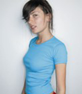 AMERICAN APPAREL BABY RIB BASIC SHORT SLEEVE T
