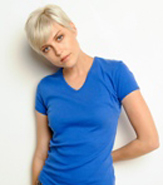BELLA V-NECK LADIES 1X1 RIB