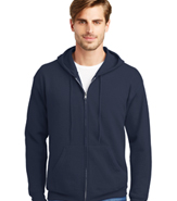 HANES 50/50 ZIP HOODED SWEATSHIRTS 7.8 OZ.