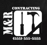 M &AMP;AMP; R CONTRACTING t-shirt design idea