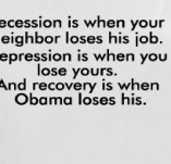 RECESSION OBAMA t-shirt design idea