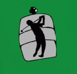 BAR GOLF KEG t-shirt design idea