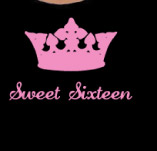SWEET SIXTEEN CROWN t-shirt design idea