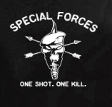 SPECIAL FORCES 1 SHOT 1 KILL t-shirt design idea