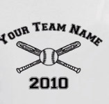 BATTERS UP! YOUR BASEBALL OR SOFTBALL TEAM t-shirt design idea