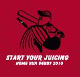 START YOUR JUICING: HOME RUN DERBY t-shirt design idea