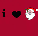 I LOVE SANTA t-shirt design idea