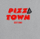 PIZZA TOWN EST 1981 t-shirt design idea