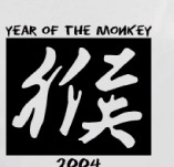 CHINESE NEW YEAR 2004 MONKEY t-shirt design idea