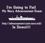 NAVY ADVANCEMENT EXAM t-shirt design idea