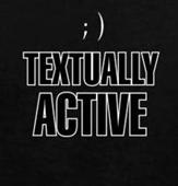 TEXTUALLY ACTIVE t-shirt design idea