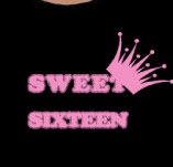 SWEET 16 PRINCESS t-shirt design idea