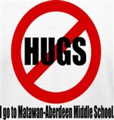 NO HUGS t-shirt design idea