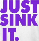 JUST SINK IT t-shirt design idea