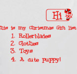 CHRISTMAS GIFT LIST t-shirt design idea