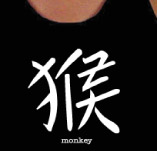 CHINESE SYMBOL FOR YEAR OF THE MONKEY t-shirt design idea