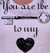 KEY TO MY HEART t-shirt design idea