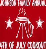 ANNUAL 4TH OF JULY COOKOUT t-shirt design idea