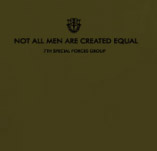 NOT ALL MEN ARE CREATED EQUAL:SPECIAL FORCES t-shirt design idea