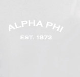 ALPHA PHI EST. 1872 BID DAY t-shirt design idea