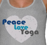 PEACE LOVE YOGA t-shirt design idea