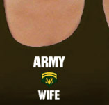 ARMY WIFE TANK t-shirt design idea