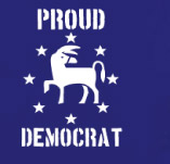 PROUD DEMOCRAT t-shirt design idea