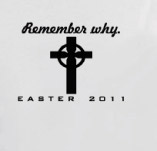 REMEMBER WHY…EASTER t-shirt design idea