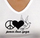 PEACE & LOVE UNITE t-shirt design idea