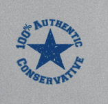 100% AUTHENTIC CONSERVATIVE t-shirt design idea