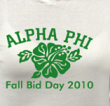 ALPHA PHI FALL BID DAY t-shirt design idea