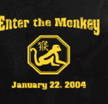 ENTER THE YEAR OF THE MONKEY t-shirt design idea