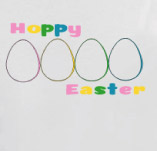 HAPPY EASTER COLORFULL EGGS t-shirt design idea
