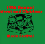19TH ANNUAL CHRISTMAS MUSIC FESTIVAL t-shirt design idea